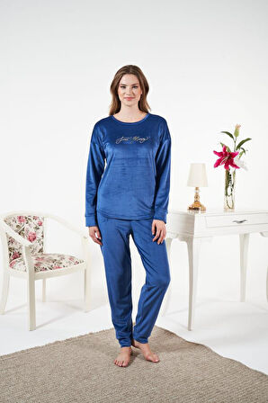 Kadın Kışlık Kadife Pijama Takımı