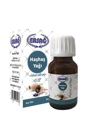 Ersağ Haşhaş Yağı Bitkisel Sabit Yağ  30 Ml.