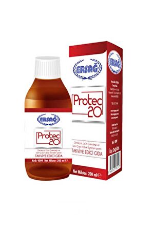 Ersağ Protec 20 Gıda Takviyesi 200 Ml.