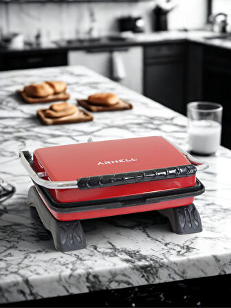 Tost Makinası Granit Yüzey ile Sağlıklı Pişirim | 1800 W Yapışmaz Granit Tost Makinesi