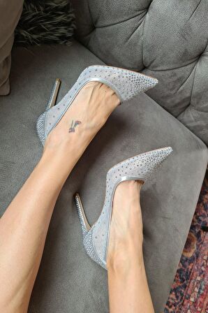 KADIN ABİYE 10CM TAŞLI AYAKKABI 036 4168
