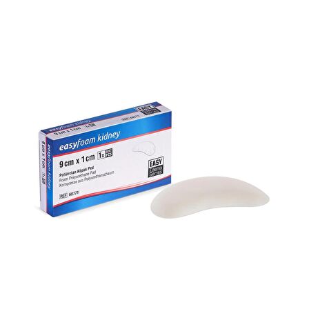 Easy Foam Kidney Bandaj Altı Destek Lenfödem Fasulye 9cm x 1cm 1 Adet