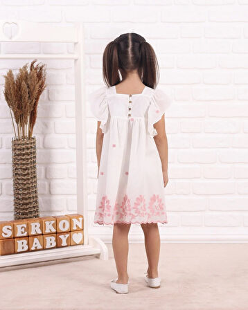 Serkon Kız Çocuk Su Yolu Elbise SER-0780