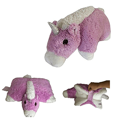 Peluş 2'si 1 Arada Minder ve Yastık Unicorn