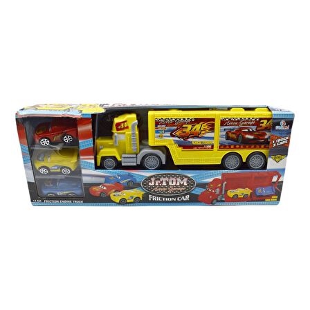 Can Ali Toys Jr Tom Tır ve 3 Adet Oyuncak Araba CNL-6117