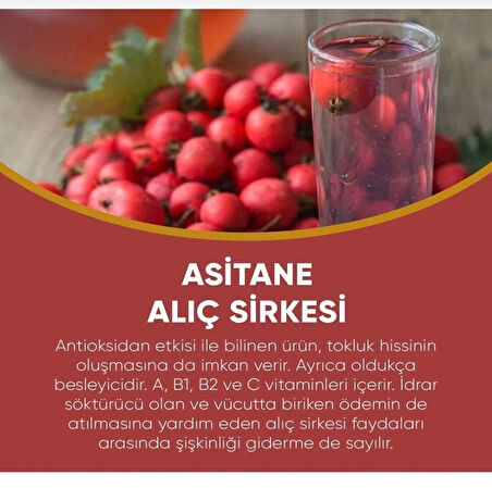 Asitane Doğal Fermantasyon Alıç Sirkesi- Hawthorn Vinegar 500 ml