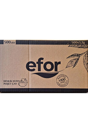 efor prime label demlik poşet çay 3.2gr x 500'lü