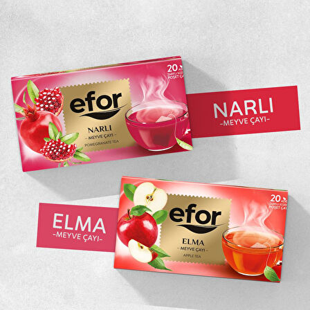 Efor Çay Meyve Çayları-Kırmızı Koleksiyon-Set