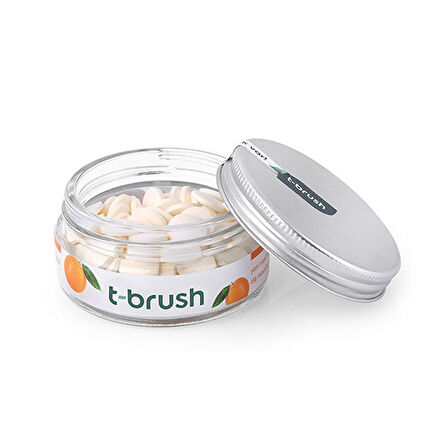 T-Brush Portakal Aromalı Florürsüz Diş Macunu Tablet 90 Adet