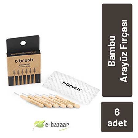 T-Brush Interdantel Bambu 6'lı Fırça Arayüz Fırçası