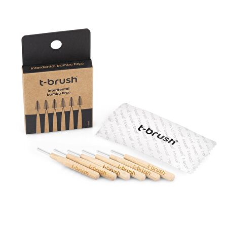 T-Brush Interdantel Bambu 6'lı Fırça Arayüz Fırçası