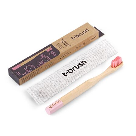 T-Brush Bambu Çocuk Diş Fırçası Pembe