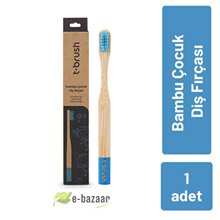 T-Brush Bambu Çocuk Diş Fırçası Mavi