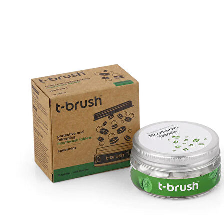 T Brush Nane Aromalı Ağız Çalkalama Tableti Florürlü 75 Tablet