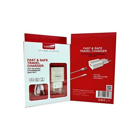 TORİMA 15 W Q.C 3 AMPER TYPE C  ŞARJ ALETİ