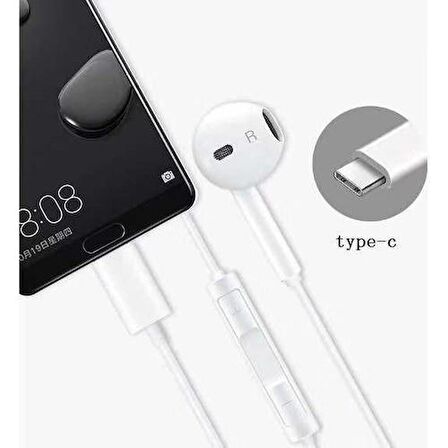 Torima Tc-01 Typ-c to Stereo Earphone Kablolu Kulaklık Beyaz