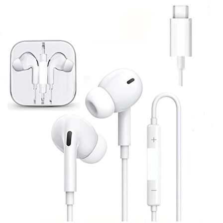 Torima TC-03 Typ-c to Stereo Earphone Kablolu Kulaklık Beyaz 