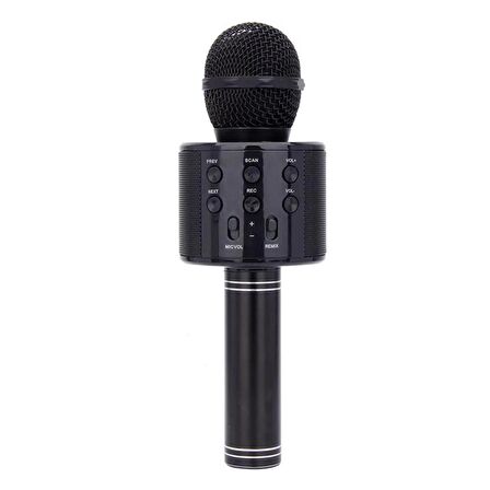 Torima WS-858 Karaoke Mikrofon Aux Usb Ve Sd Kart Girişli Bluetooth Hoparlör Siyah