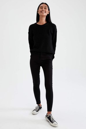 Regular Fit Bisiklet Yaka Kazak