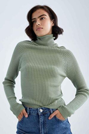 Slim Fit Balikçi Yaka Kazak