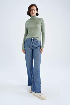 Slim Fit Balikçi Yaka Kazak