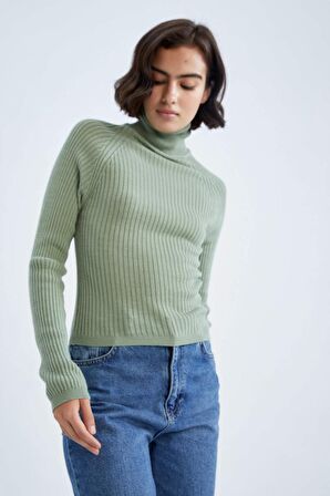 Slim Fit Balikçi Yaka Kazak