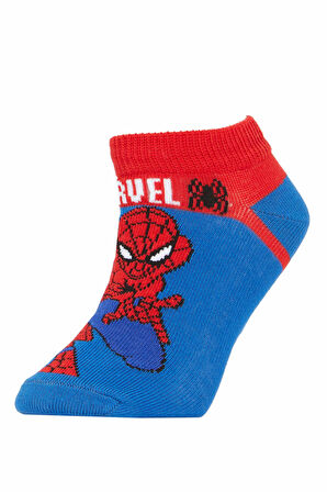 DeFacto Erkek Çocuk Marvel Spiderman Pamuklu 3'lü Patik Çorap X2345A6NSKR1