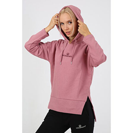 Rose Kadın Kapüşonlu  Sweatshirt