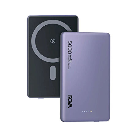 Rova PWS615 Ultra İnce Powerbank MageSafe 5000 mAh - KVK Teknik Servis Garantili