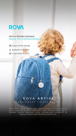 Rova ART101 Apple Find My Uyumlu Akıllı Takip Cihazı