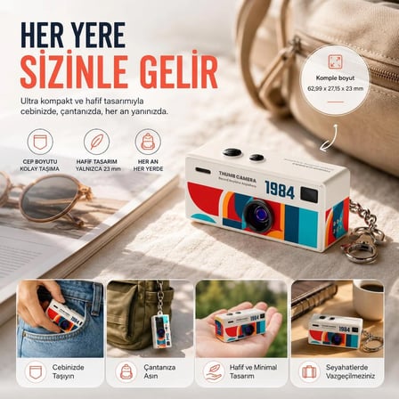 SMATE G6 Mini Kamera Sarı