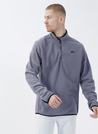 Quiksilver Gri Erkek Polar Sweatshırt EQYFT03163Mission HalfZip M OTLR