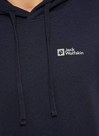 Jack Wolfskin Lacivert Erkek Kapüşon Yaka Sweatshirt Tommy Hoody M