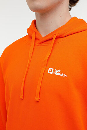 TOMMY HOODY M Turuncu Erkek Sweatshirt