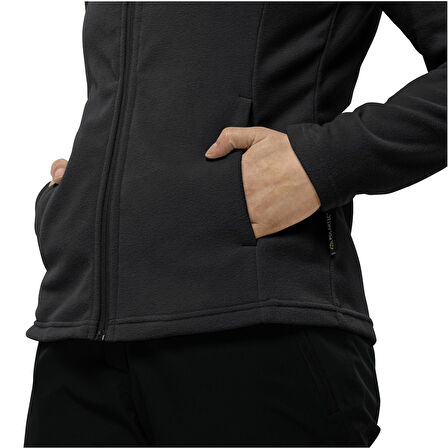 Jack Wolfskin Taunus FZ W Tam Fermuar Kadın Polar 1711391-6000 Black