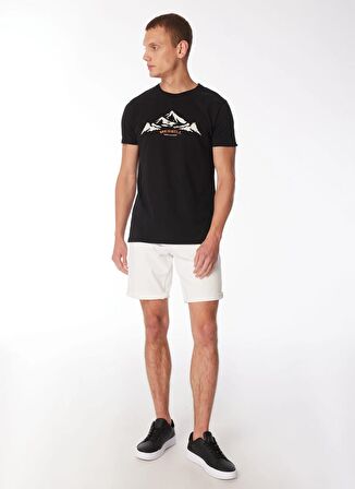 Merrell Siyah Erkek O Yaka Baskılı T-Shirt M4TAURUSM_TAURUS M