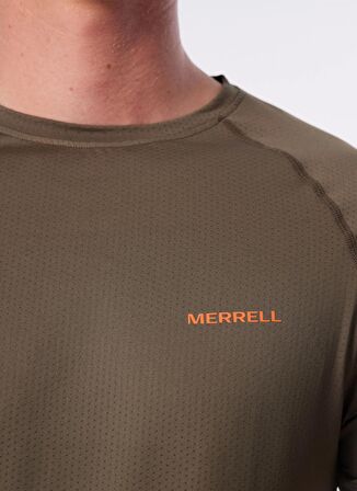 Merrell Haki Erkek O Yaka Baskılı T-Shirt M3TEND_TEND