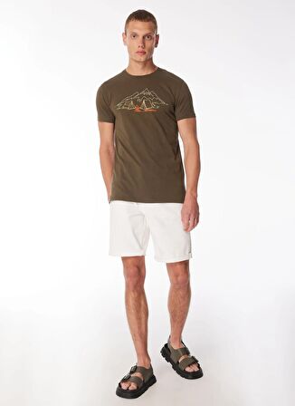 Merrell Haki Erkek O Yaka Baskılı T-Shirt M4TAMPM_TAMP M