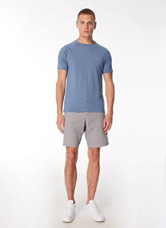 Merrell Mavi Erkek O Yaka Baskılı T-Shirt M3TEND_TEND