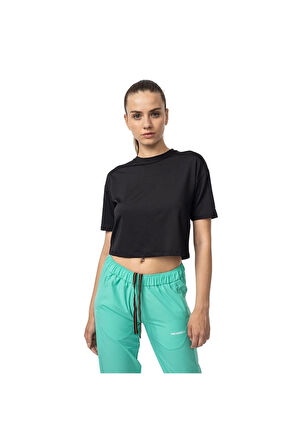 Tati Kadın Siyah Koşu Tişört ERKEK KOŞU T-SHIRT M5TATIW