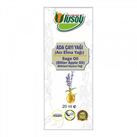 Ulusoy Bitkisel Adaçayı Acı Elma Yağı 20Ml