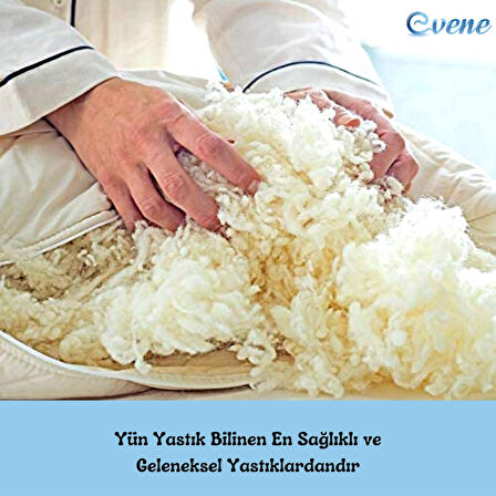 Yün Yastık Saf Doğal Uyku Yastığı Merinos Yünü Antialerjik 1500 gr Özel Çantalı