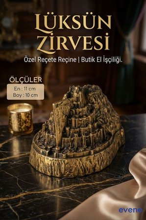 Dekoratif Obje Biblo Ev Dekorasyon Heykel Salon Masa Üstü Süs Eşyası Altın Renk Model 40