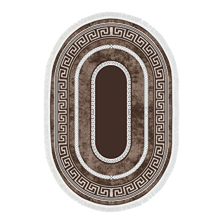 Eko Trend Djt Banyo Paspası Yıkanabilir Kaymaz Taban 651M Oval Modern