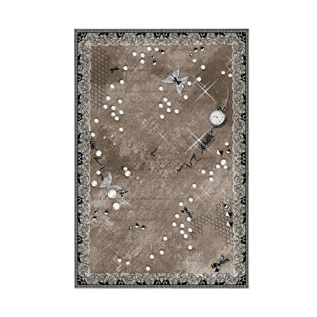 Alanur Trend Keçe Tabanlı Mutfak Halı Mu118