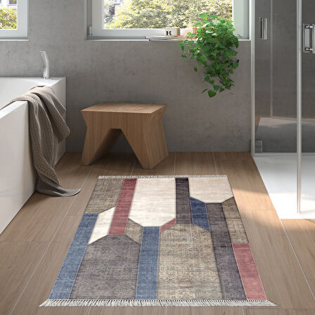 Eko Trend Djt Banyo Paspası Yıkanabilir Kaymaz Taban S6505 Modern