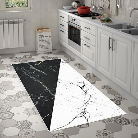 Alanur Trend Keçe Tabanlı Mutfak Halı Mu143