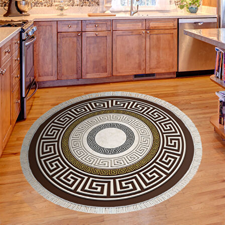 Eko Trend Djt Haı Yıkanabilir Kaymaz Taban 675M Yuvarlak Modern