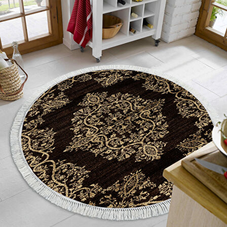 Eko Trend Djt Haı Yıkanabilir Kaymaz Taban 761 Yuvarlak Osmanlı