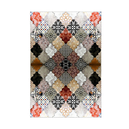 Alanur Trend Keçe Tabanlı Mutfak Halı Mu120